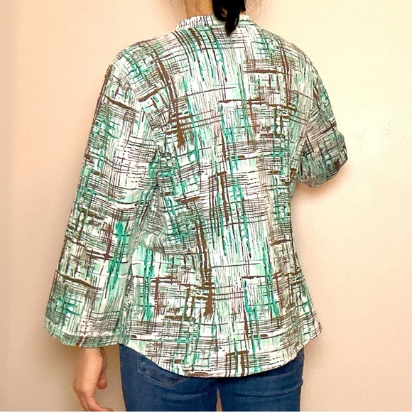 Christopher&banks  Elegant Linen Top Blouse Shirt Size S (us size 8~10) - Picture 4 of 8